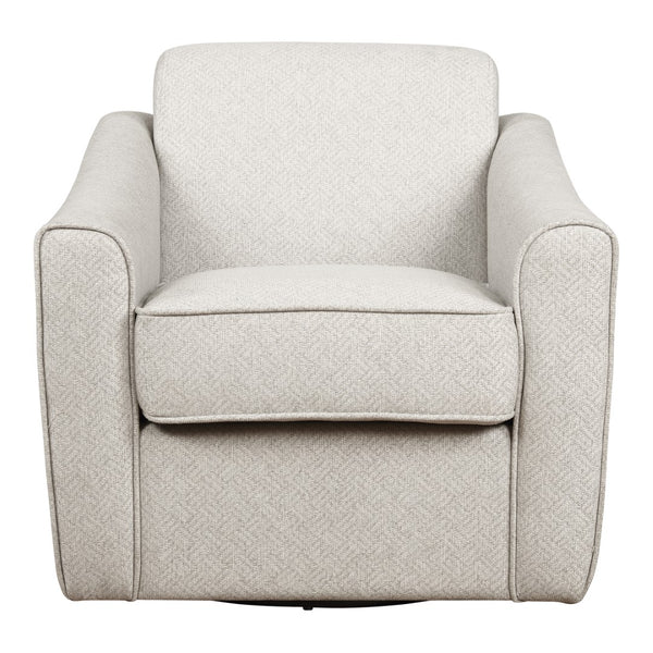 OSP Home Furnishings Cassie Swivel Arm Chair Cement