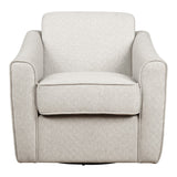 OSP Home Furnishings Cassie Swivel Arm Chair Cement