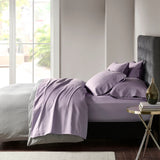 Madison Park 800 Thread Count Casual Cotton Blend Sateen Sheet Set MPH20-0010 Purple