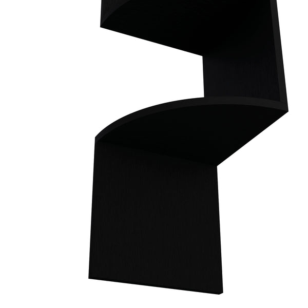 English Elm Rosebud Four Tier Corner Floating Shelf Unit for Minimalist Living Room Display B128P176176