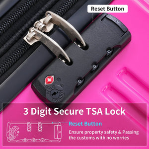 English Elm Hardshell Polycarbonate 3 Piece Luggage Set Spinner Wheels Tsa Lock Expandable Travel Multicolor Purple N732P184448Z