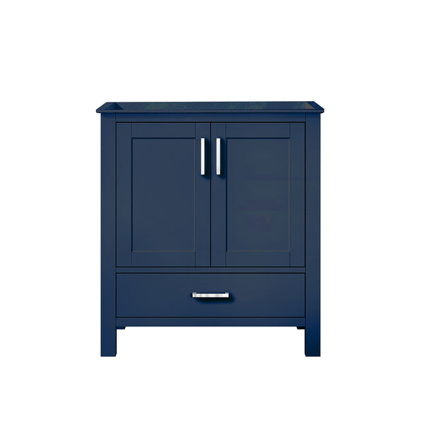 English Elm Navy Blue Bath Vanity 30-in W x 22-in D — Solid Wood, Soft-Close Drawer, Spacious Cabinet & Shelf, Fully Assembled B2731P258796