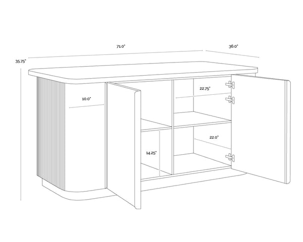 Sunpan CATALDI Kitchen Island with Marble Top & Taupe Faux Leather – Elegant Versatile Prep & Workspace 112291