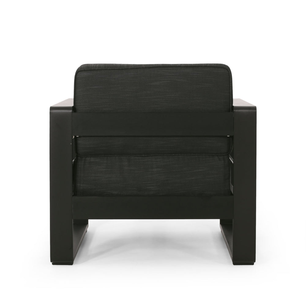 English Elm Christopher Knight Home® - MAYA Modern BAY MP1 Club Chair Dark Gray Aluminum Frame Weather-Resistant Patio Accent Seating 33.5"L 69967.00