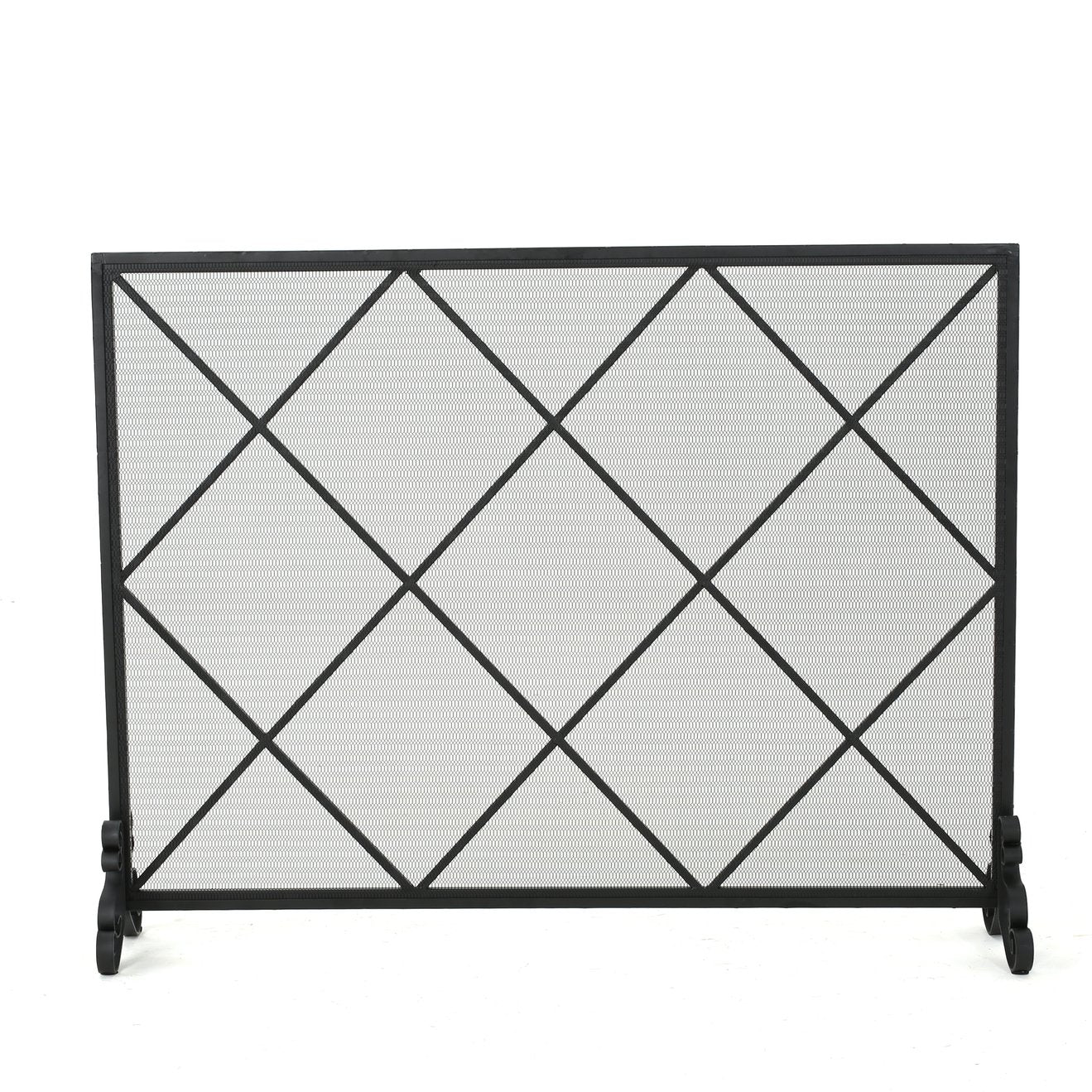 Christopher Knight Home Fire Iron Single-Panel Fireplace Screen - Thumbnail 4