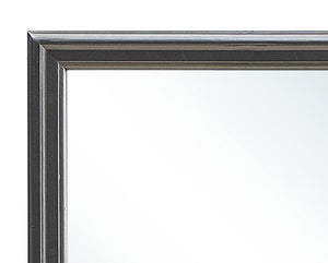 English Elm Lorana Contemporary Metallic Black Mirror - Stylish, Low-Distortion Glass, Perfect For Any Space B078108360