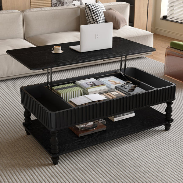 English Elm Mirrored Console Table Silver Glam Entryway Piece with Geometric U Base and Etched Detail Black W1445P370479