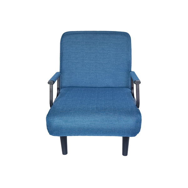 English Elm Folding Linen Sofa Chair Converts to Bed for Studio Apartment Small Space Living W2710P227965