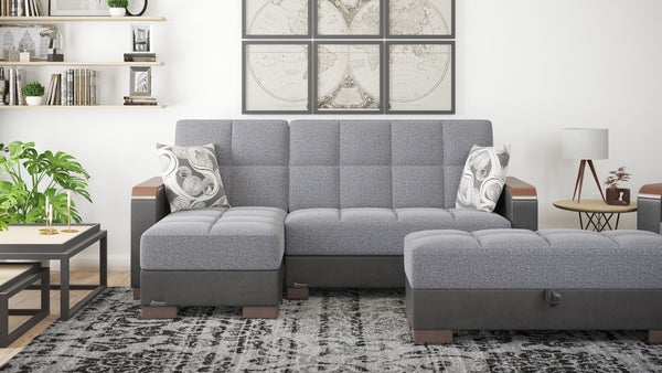 English Elm Primenest Zenaero Convertible Chaise Lounge With Storage – Stylish Chenille Upholstered Comfort! B030P303550-GIGA