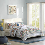 Tamira Global Inspired Reversible Quilt Set with Throw Pillows