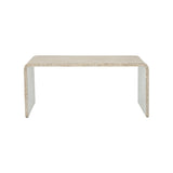 Maybelle Waterfall Table White/Cream 385917 Chelsea House