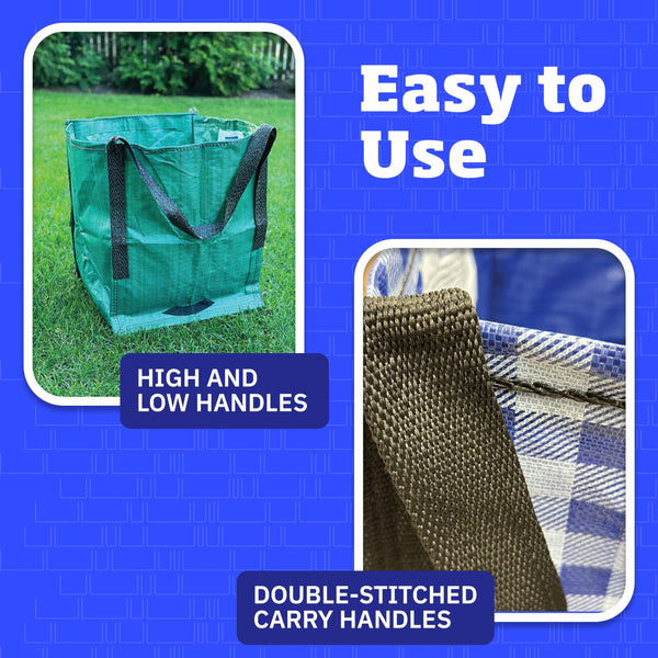 English Elm Heavy Woven Polypropylene 22 Gallon Self Standing Tote for Moving Storage and Hauling W2181P193828