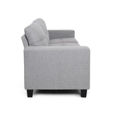 Christopher Knight Home® - Noble House - Bowden Three Seater Sofa with Wood Legs