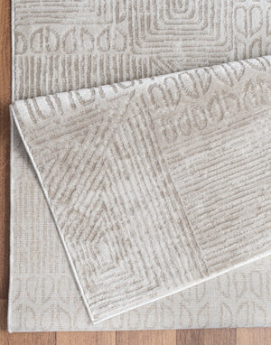 English Elm Elegance Ivory Area Rug 2 Ft X 3 Ft - Soft, Durable, Stain-Resistant, Perfect For High-Traffic Spaces B186P181055