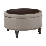 OSP Home Furnishings Augusta storage Ottoman Klein Dolphin