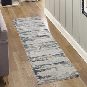 English Elm Geometrix Gray Area Rug - 2 Ft. 7 In. X 9 Ft. 10 In. - Modern, Durable, Easy-Care For High-Traffic Spaces B186P316839