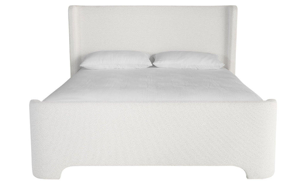 Sunpan IVES Bed - King - Luxe Boucle Upholstered in Copenhagen White for Modern Comfort & Style 112524