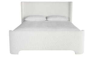 Sunpan IVES Bed - King - Luxe Boucle Upholstered in Copenhagen White for Modern Comfort & Style 112524