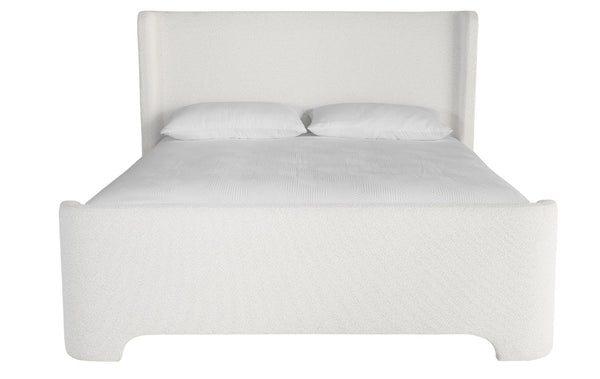 Sunpan IVES Bed - King - Luxe Boucle Upholstered in Copenhagen White for Modern Comfort & Style 112524