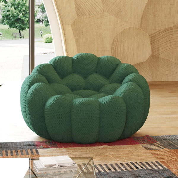 English Elm Bubble Modular Sofa Single Seat In Green - Stylish, Ergonomic Design For Comfort & Versatility B341P320923