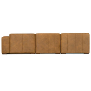 English Elm Rex Left Sectional Sofa & Ottoman Set - Handcrafted Leather Comfort For Modern Living Spaces B136P199264-GIGA