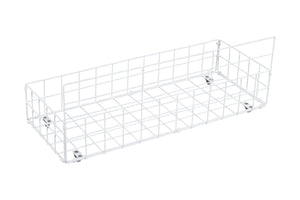 English Elm Contemporary Full-Size Metal Bed Frame with Minimalist Design, Lightweight, Foundation-Free Ease White 15 L x 83 W x 7 H B2741P364409