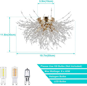 English Elm Flush Rattan 3-Light Semi Flush Mount Ceiling Light Fixture – Handwoven Eco Boho Farmhouse Chic Ambient Golden W2738P185412