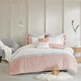 Urban Habitat Myla Shabby Chic 7 Piece Cotton Jacquard Comforter Set UH10-2150 Blush