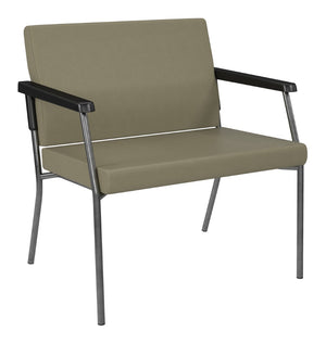 OSP Home Furnishings Bariatric Big and Tall Guest Chair with Reinforced Metal Frame for Waiting Rooms Sage BC9603-R106
