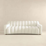 English Elm Ashcroft Furniture - Marcus  Luxury Tight Back Cream Boucle Couch