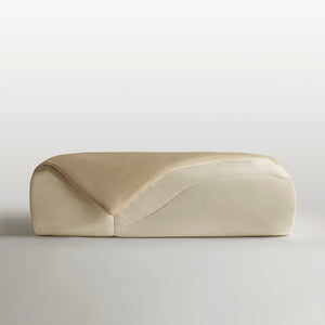 English Elm 1-piece Reversible Tencel Fill Comforter with Sculptural Weave for Full Queen Beds Linen B035P408279
