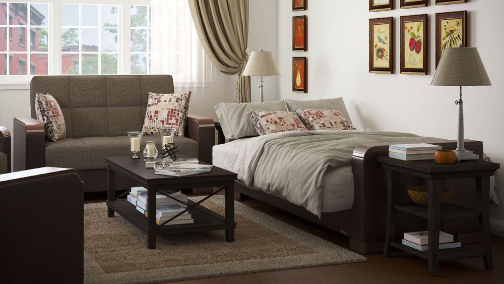 English Elm Primenest Zenaero X Convertible Loveseat With Storage – Stylish, Compact, And Comfortable For Small Spaces B030P281776-GIGA