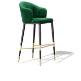 VIG Furniture Modrest Adak - Modern Glam Green with Black & Gold Barstool VGEUMC-9701CH-BS