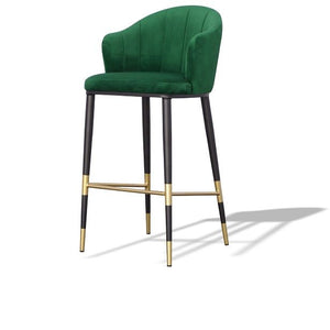 VIG Furniture Modrest Adak - Modern Glam Green with Black & Gold Barstool VGEUMC-9701CH-BS