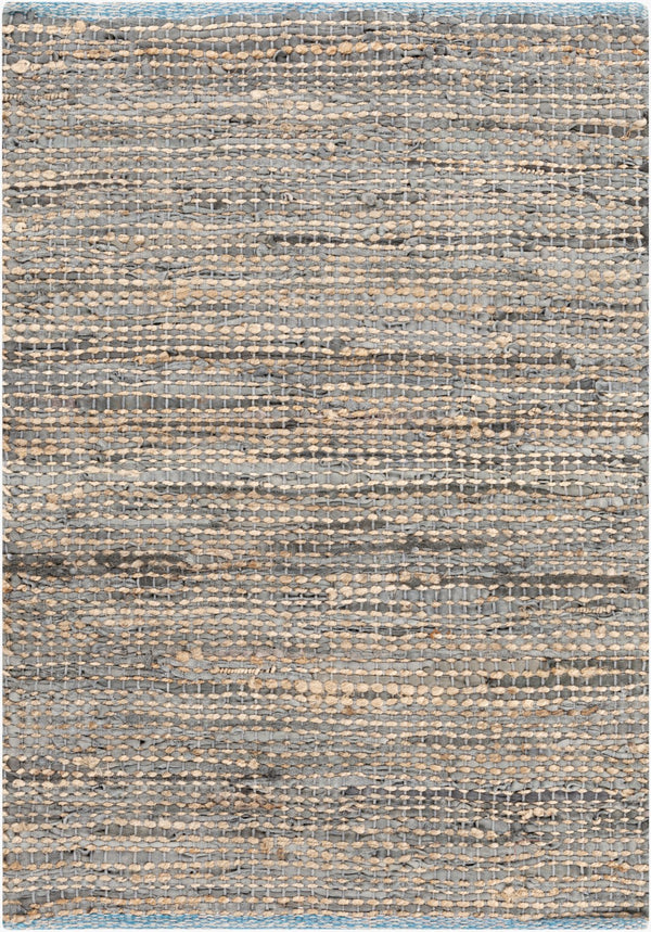 Surya Adobe Adb-1000 2' X 3' Rustic Jute & Leather Handmade Rug – Durable, Charming Décor Essential Taupe Jute,Leather Adb1000-23