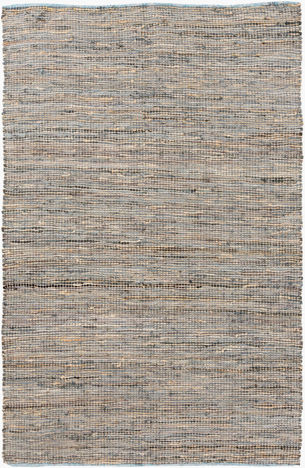 Surya Adobe Adb-1000 2' X 3' Rustic Jute & Leather Handmade Rug – Durable, Charming Décor Essential Taupe Jute,Leather Adb1000-58
