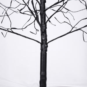 English Elm 3 Pack Halloween Spooky Tree Set with Purple LED Lights, 4ft‑6ft Hinged UV‑Resistant Indoor Decor (96) PX283443AAF