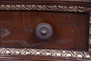 English Elm Paris G09300-D Dresser with Velvet-Lined Top Drawer, Wood Veneer Finish, Iron-Style Handles & Bun Feet Cherry 46 L x 23 W x 55 H B078P301567