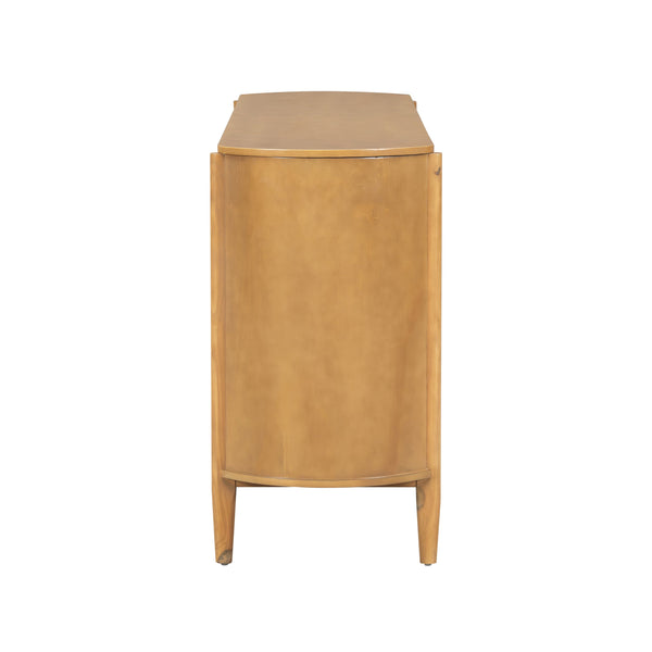 English Elm Christopher Knight Home® - Storage Cabinet - Stylish 4-Door Design For Entryway Or Living Room, Natural Finish, Ample Space N780P330603N