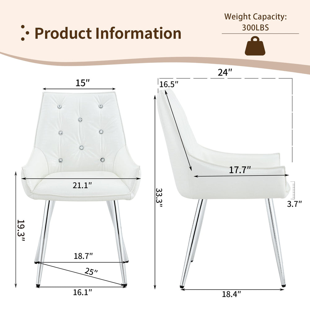 English Elm Crocodile Textured Pu Leather Accent Chair Diamond Tufted with Chrome Metal Legs W3493P456345