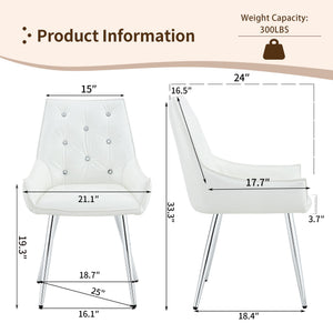 English Elm Crocodile Textured Pu Leather Accent Chair Diamond Tufted with Chrome Metal Legs W3493P456345