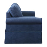 OSP Home Furnishings Ashton Slip Cover Sofa Navy