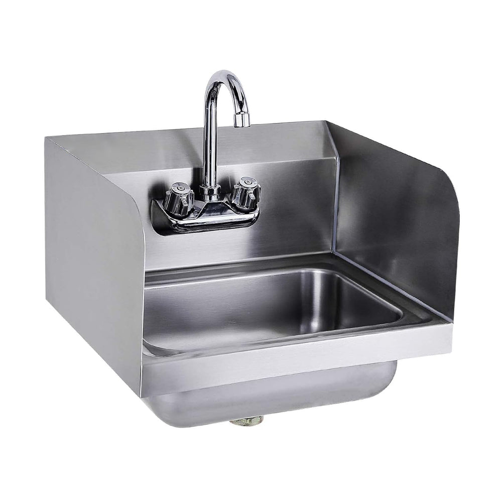 English Elm 17" Stainless Steel Wall Mounted Hand Sink Nsf Certified for Commercial Kitchens W3629P365489