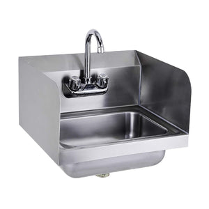 English Elm 17" Stainless Steel Wall Mounted Hand Sink Nsf Certified for Commercial Kitchens W3629P365489