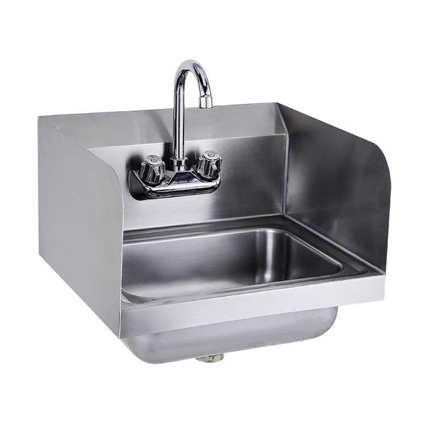 English Elm 17" Stainless Steel Wall Mounted Hand Sink Nsf Certified for Commercial Kitchens W3629P365489