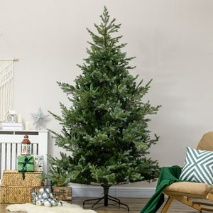 English Elm Homcom 7.5Ft Realistic Artificial Christmas Tree With 1288 Branches, Auto-Open, Easy Setup & Safe Design W2225P229601