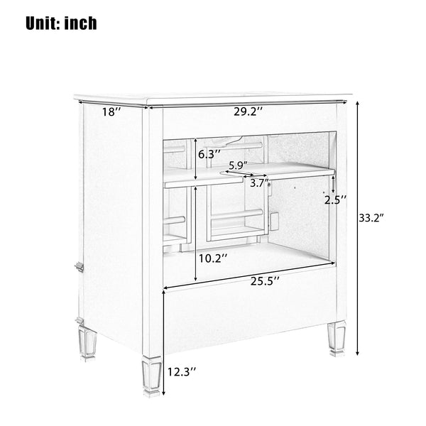 English Elm [video] 60 Inch Dual Sink Bathroom Vanity Set Acacia Wood Vintage Farmhouse Style N759S313313C