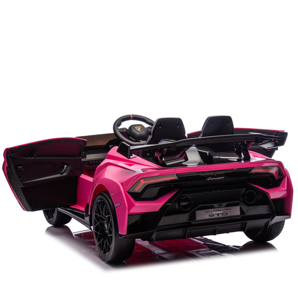 English Elm Lamborghini Huracan Sto 24v Kids Ride on Drift Car with Led Lights and Remote W1578P210770