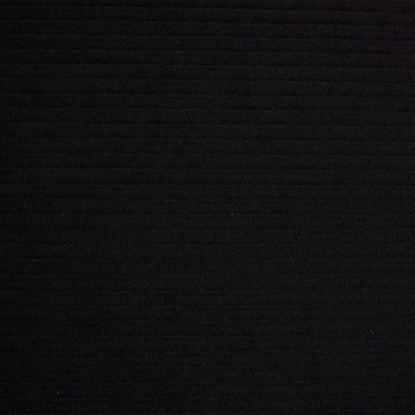 English Elm UNITED modular foldable sofa with metal frame, corduroy upholstery, side pocket & quick assembly convenience Black W1568P374081