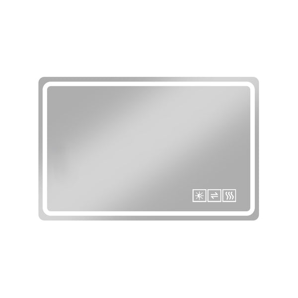 English Elm 48*32 Anti-Fog LED Bathroom Mirror with Explosion-Proof Glass, 3-Color Touch Dimmable Lighted Vanity W2709P179149